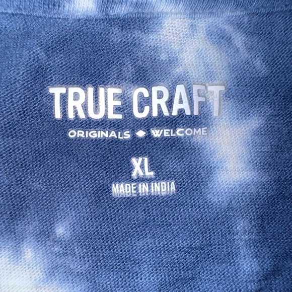 True Craft Tie-Dye T-Shirt – Navy, Tan & White – XL - Picture 7 of 10